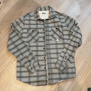 Altamont Refracted Plaid Button Down Flannel Shacket Shirt Jacket Men’s M Medium